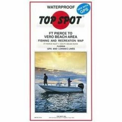 TOP SPOT, INC. Fishing Accessories Top Spot N-216 Ft Pierce To Vero Beach Area Chart