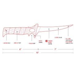 BUBBA BLADE 7" Tapered FLEX Fillet Knife