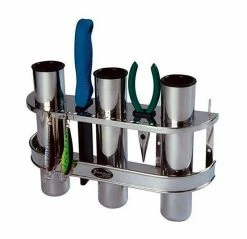 BoatMates Stainless Steel 3 Rod Tackle Organizer Fishing Rods