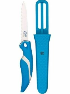 CUDA TOOLS Cuda 3" Titanium Bonded Serrated Net Knife/Sheath