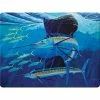 RIVERS EDGE PRODUCTS River's Edge Guy Harvey Tempered Glass Cutting Board - Sailfish