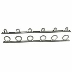 DU-BRO PRODUCTS, INC. DU-BRO TRAC-A-ROD 4' Fishing Rod Rack - Silver White