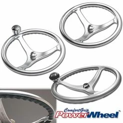 EDSON Satin Finish Stainless Steel PowerWheel Marine Equipment