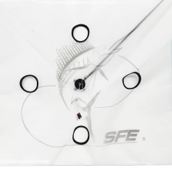 S.F.E. OF MIAMI SFE 12-Hole Extra Heavy Wind White Kite (20-30MPH) Fishing Tackle