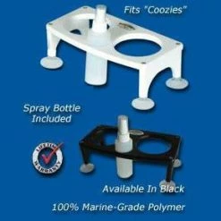 DEEP BLUE MARINE PRODUCTS DEEP BLUE MARINE Two Cup Drink Holder With Spray Bottle Marine Accessories