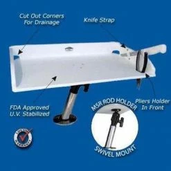 DEEP BLUE MARINE PRODUCTS DEEP BLUE MARINE Multisystem Rod Holder With Filet Table
