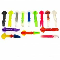 SQUIDNATION 5 Inch Rubber Mauler Squid Fishing Lures