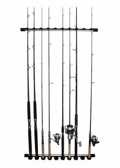 RUSH CREEK CREATION RUSH CREEK Expansion 3-in-1 Aluminum 10 Rod Wall Ceiling Rack Storage Fishing Rods