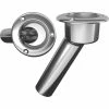 MATE SERIES, INC. MATE SERIES Stainless Steel Round Top Rod & Cup Holder (Open) Fishing Accessories