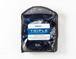 GEMLUX Triple Outrigger Rigging Kit, Black Marine Accessories