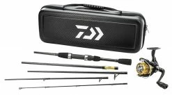 DAIWA Carbon Case Travel Pack Freshwater Spinning Combo