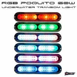 Lights PLASH Performance Lighting Poquito 60W Underwater Transom Light - RGB