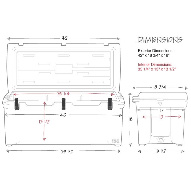 ENGEL COOLERS 123 High-Performance Roto-Molded Cooler Marine Accessories 7 ENGEL COOLERS 123 High-Performance Roto-Molded Cooler Marine Accessories